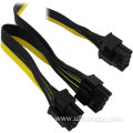 Male to Dual 8Pin GPU Computer power cable